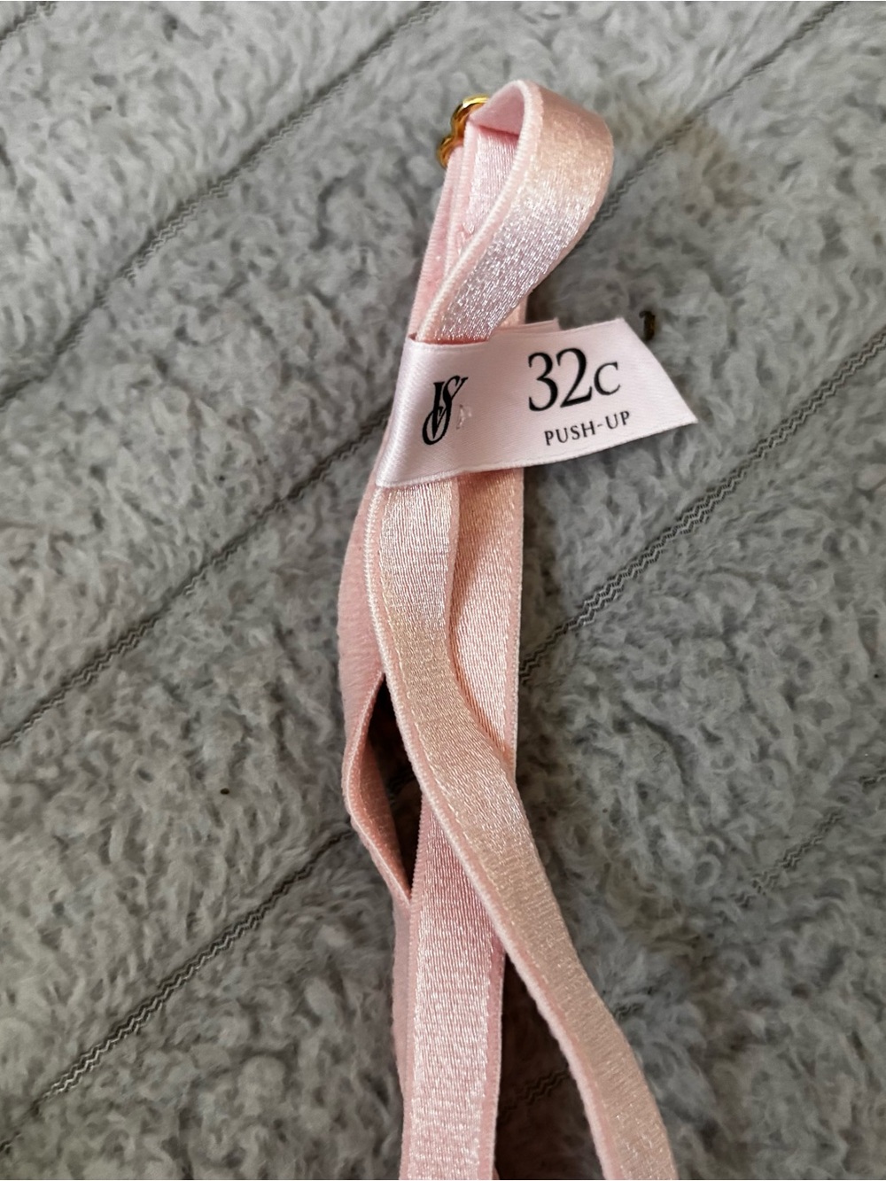Victoria's Secret Light Blush Lace-Trim T-Shirt Bra - 32C